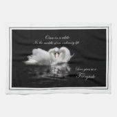 Linge De Cuisine Cygnes de conte de fées (Horizontal)