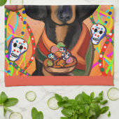 LINGE DE CUISINE DACHSHUND     (Plié)