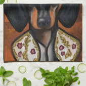 LINGE DE CUISINE DACHSHUND          (Plié)