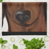 LINGE DE CUISINE DACHSHUND                 (Plié)