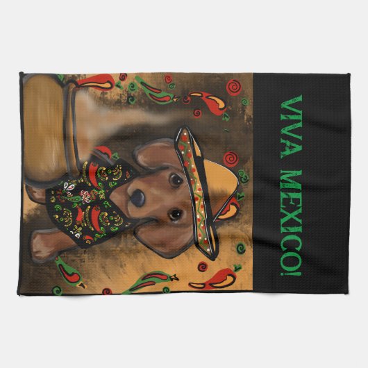 Linge De Cuisine Dachshund (Horizontal)