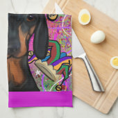 Linge De Cuisine Dachshund (Quart Plié)