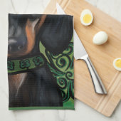 LINGE DE CUISINE DACHSHUND           (Quart Plié)