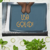 LINGE DE CUISINE DACHSHUND  (Plié)