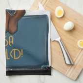 LINGE DE CUISINE DACHSHUND  (Quart Plié)