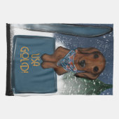 LINGE DE CUISINE DACHSHUND  (Horizontal)