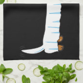 Linge De Cuisine Dachshund d'Halloween (Plié)