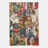Linge De Cuisine Dachshund Gîtes : Noël festif (Vertical)