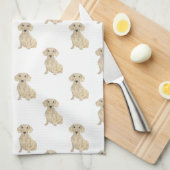 Linge De Cuisine Dachshund (Lisse, Crème) (Quart Plié)