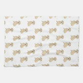 Linge De Cuisine Dachshund (Lisse, Crème) (Horizontal)