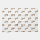 Linge De Cuisine Dachshund (lisse, rouge) (Horizontal)