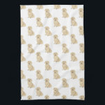 Linge De Cuisine Dachshund (Long Haired, Crème Fawn Tan)<br><div class="desc">J'adore cette illustration de couleur d'aquarelle pour chien motif d'un long poil brun brun teint crème pour chien car c'est assez classique pour servir comme un neutre, mais pops comme une pièce autonome! C'est l'ajout parfait à n'importe quelle chambre familiale, garderie, bureau, ou même la grotte homme! Pour les cadeaux...</div>