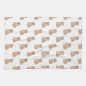 Linge De Cuisine Dachshund (Long Haired, Rouge) (Horizontal)