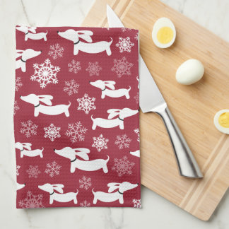 Linge De Cuisine Dachshund Noël Chef Berry cadeau