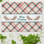 Linge De Cuisine Dachshund Plaid Christmas Kitchen Cadeau (Plié)