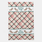 Linge De Cuisine Dachshund Plaid Christmas Kitchen Cadeau (Vertical)