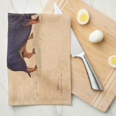 Linge De Cuisine Dachshunds au Beach Towel (Quart Plié)