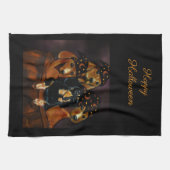 Linge De Cuisine Dachshunds d'Halloween (Horizontal)