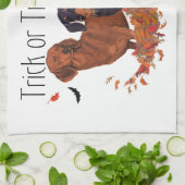 Linge De Cuisine Dachshunds Halloween (Plié)