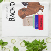 Linge De Cuisine Dachshunds Retour à l'école (Plié)