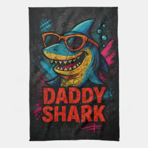 Linge De Cuisine Daddy Shark Fêtes des pères cadeaux