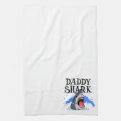 Linge De Cuisine Daddy Shark - Grand Blanc (Vertical)