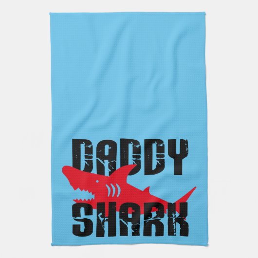 Linge De Cuisine Daddy Shark Worn Graphic (Vertical)