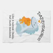 Linge De Cuisine Daddysaurus Comme Un Papa Normal, Mais Plus Étonna (Horizontal)