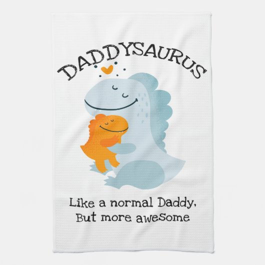 Linge De Cuisine Daddysaurus Comme Un Papa Normal, Mais Plus Étonna (Vertical)