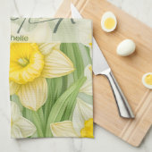 Linge De Cuisine Daffodique de fleur de naissance de mars (Quart Plié)