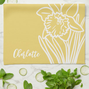 Linge De Cuisine Daffodique de printemps