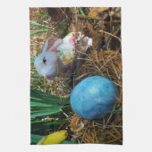 Linge De Cuisine Daffodiques et oeuf bleu de Pâques (Vertical)