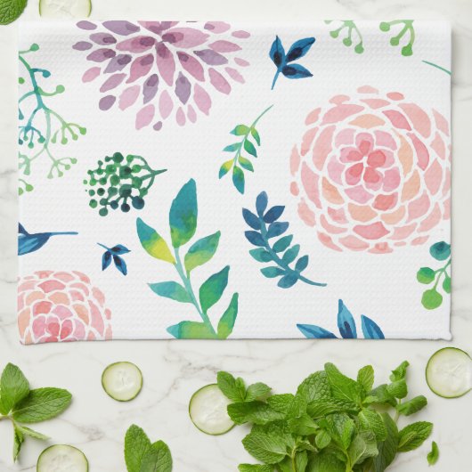 Linge De Cuisine Dahlias (Plié)