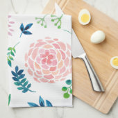 Linge De Cuisine Dahlias (Quart Plié)