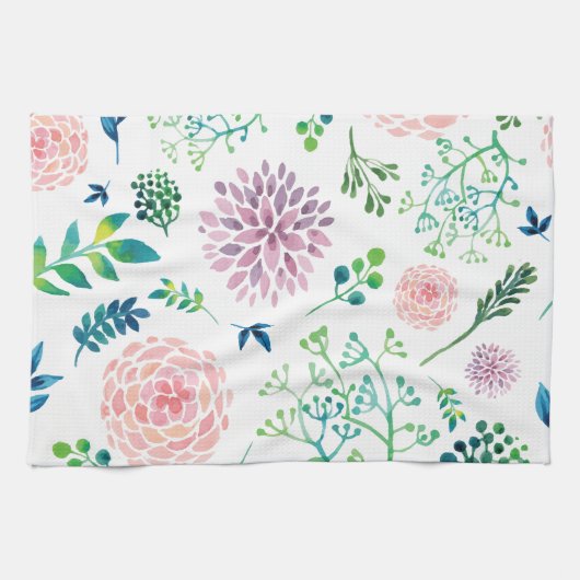 Linge De Cuisine Dahlias (Horizontal)