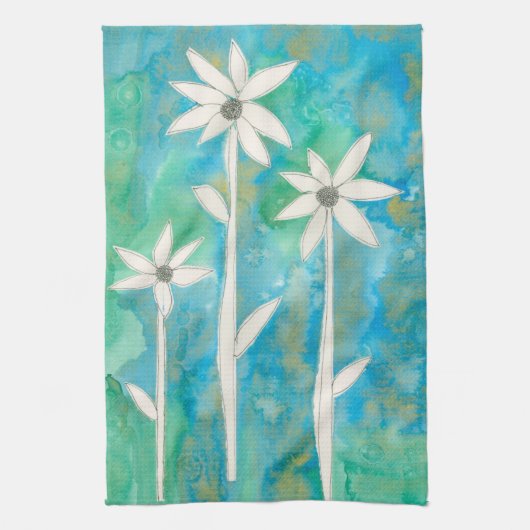 Linge De Cuisine Dainty Daisies I (Vertical)