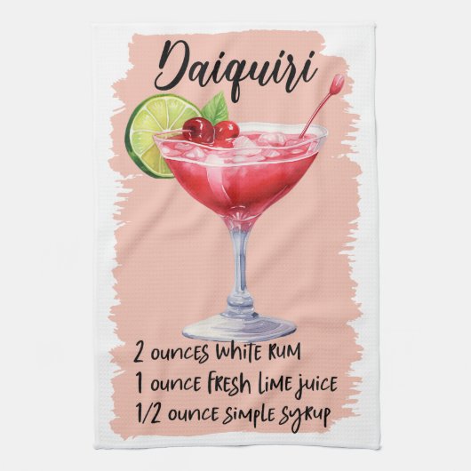 Linge De Cuisine Daiquiri Cocktail Recette (Vertical)