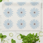 Linge De Cuisine Daisy bleu clair (Plié)