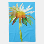 Linge De Cuisine Daisy Blue Fleur d'Art Moderne (Vertical)