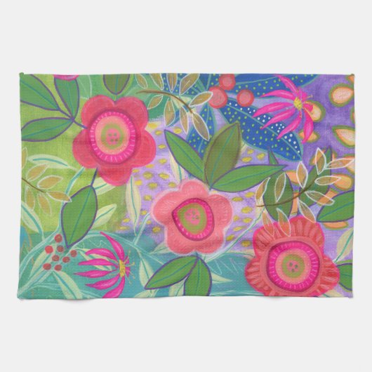 Linge De Cuisine Daisy Chain tea towel (Horizontal)