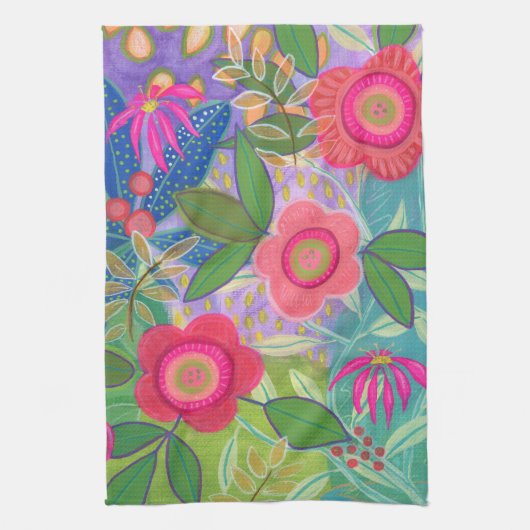 Linge De Cuisine Daisy Chain tea towel (Vertical)