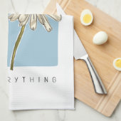 Linge De Cuisine Daisy Flowers Beauté Slogan (Quart Plié)