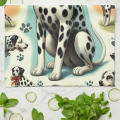 Linge De Cuisine Dalmatie mignonne (Plié)