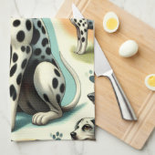 Linge De Cuisine Dalmatie mignonne (Quart Plié)