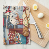 Linge De Cuisine Dalmatie : Noël festif (Quart Plié)