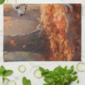 Linge De Cuisine Dalmatien en automne Feuilles automne Inspirer (Plié)