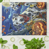 Linge De Cuisine Dalmatien Halloween Épouvantable (Plié)