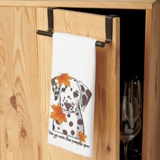 Linge De Cuisine Dalmatien Je T'Aime Plus Que Citrouille épice