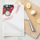 Linge De Cuisine Dalmatien Joyeux Noël (Quart Plié)