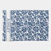 Linge De Cuisine Damas bleu (Horizontal)